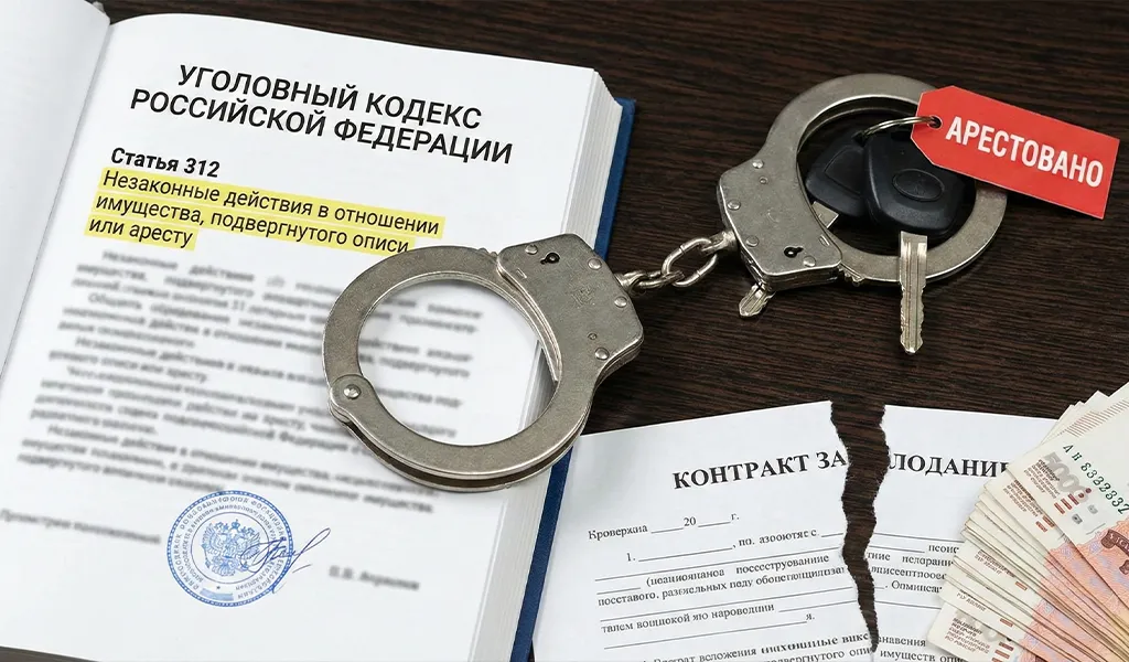 Формальный запрет на продажу арестованной машины и уголовные риски