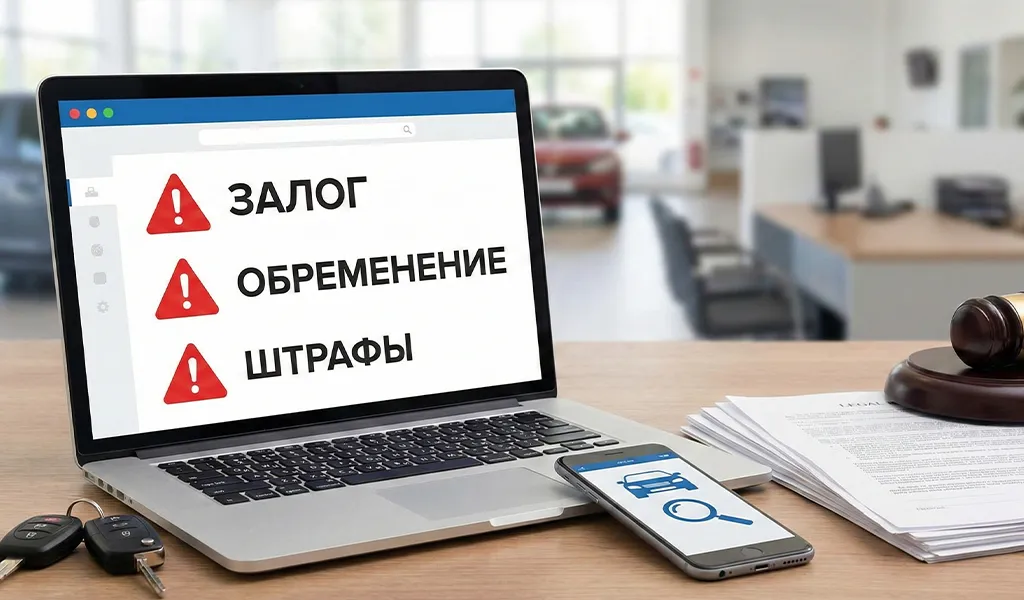 Проверка авто на залоги, обременения и штрафы