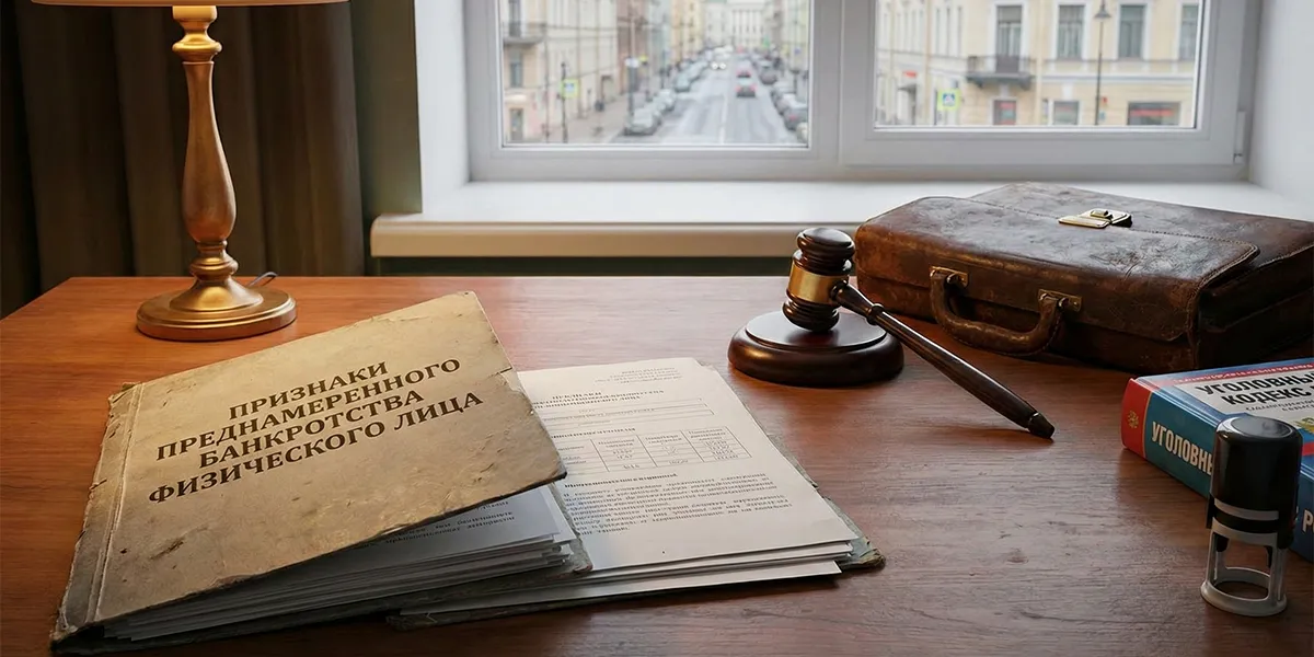 Признаки преднамеренного банкротства физического лица