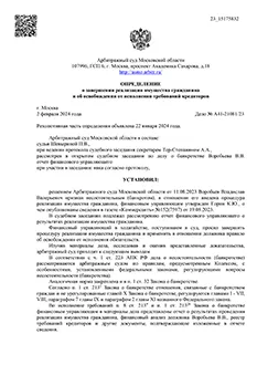 Дело №А41-21081/2023 — списано 1 675 266,31₽ в городе Московская область