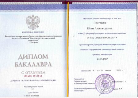 Диплом бакалавра